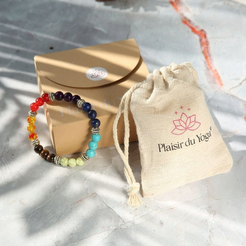 Explorez la puissance des Chakras avec le Bracelet en Pierres Naturelles - Éveil et Intuition