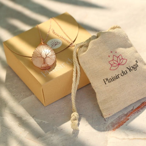 Collier d'amour quartz rose