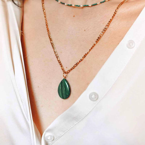 Pendentif-malachite