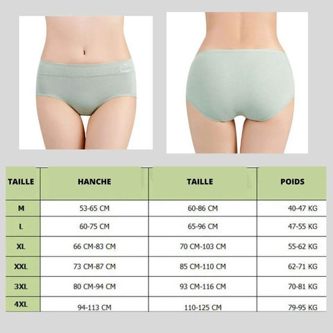 Slip élégant coton organique féminin