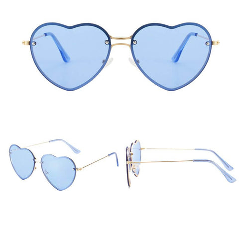 lunettes de soleil originales en forme de coeur